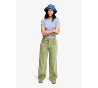 Roxy Dawn Patrol Corduroy - Women Green Corduroy Trousers