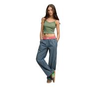 Women's Trousers Superdry Mini Check Bleu XS