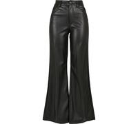 Women's trousers Urban Classics faux leather wide leg Noir 27