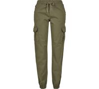 Women's Trousers Urban Classics high waist cargo jogging (grandes tailles) Vert 5XL