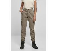 Women's trousers Urban Classics high waist cargo Marron 27