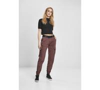 Women's Trousers Urban Classics high waist cargo Rouge 30