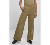 Women's trousers Urban Classics straight pin tuck- large sizes Vert 4XL