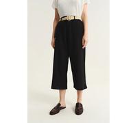 Women's Trousers with Woven Belt Greenpoint Noir 36