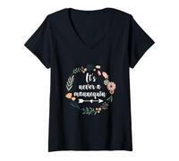Women's True Crime It's Never A Mannequin Murder Mystery Show V-Neck T-Shirt