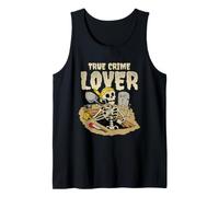 Women's True Crime Lover Skeleton Crime Scene Digging Tank Top