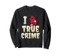 Women's True Crime Stabbed Heart Design Sweatshirt