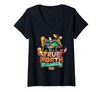 Womens True-North VBS 2025 Trusting Jesus Wilderness Christian V-Neck T-Shirt