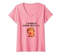 Womens Trump "I Really Hate Clowns" V-Neck T-Shirt