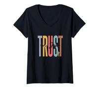 Women's Trust in Jesus V-Neck T-Shirt
