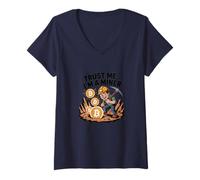 Womens Trust me, I'm a Miner V-Neck T-Shirt