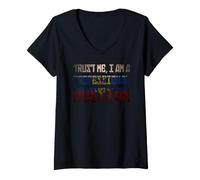 Women's Trust Me Im a Professional Russian Distressed Tee V-Neck T-Shirt