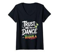 Women's Trust Me You Can Dance Tequila V-Neck T-Shirt