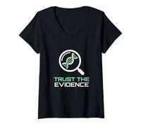 Women's Trust The Evidence Scientific Inquiry Data Analysis Expert V-Neck T-Shirt