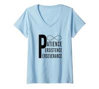 Women's Trust The Process, Patience, Persistence, and Perseverance V-Neck T-Shirt