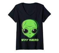 Women's Truth, is Out There Area - 51 Alien UFO V-Neck T-Shirt