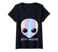 Women's Truth, is Out There Area - 51 Alien UFO V-Neck T-Shirt