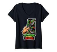 Women's Truths Trading Chart Humor V-Neck T-Shirt