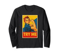 Women's Try Me Empowerment, Underestimate Me That'll Be Fun Long Sleeve T-Shirt