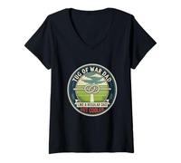 Women's Tug of War Dad Team Strength Athlete Father's Day V-Neck T-Shirt