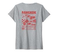 Womens Tuk Tuk Bangkok Drift Design 1980s Street Style V-Neck T-Shirt