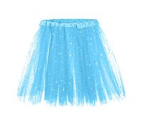 Women's Tulle Tutu Skirt Adult Vintage 1950s Tulle Tutu Skirt for Dress-up Parties Dancing for Women and Teens 3 Layer for Halloween Party Costume (Z2-Sky Blue, One Size)