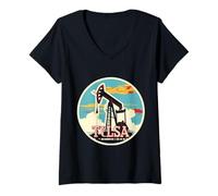 Womens Tulsa Oklahoma OK Oil Capital Tee Proud Heritage City Spirit V-Neck T-Shirt
