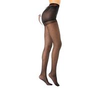 Women's Tummy Control and Butt Lifting Shaping Tights, Polka Dot and Plain, Black and Nude, 20 40 80 DEN, Graduated Compression Pantyhose (UK, Alpha, S, M, Regular, Regular, BLACK SMALL POLKA DOTS)