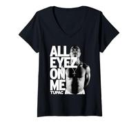 Womens Tupac All Eyez On Me V-Neck T-Shirt
