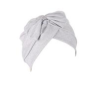 Women's Turban Hat with Removable Crystal Brooch 1920s Retro Feather Turban Hat Accessories, silver, One Size