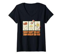 Womens Turkey WASN’t The Only Thing Deviled This Year Deviled Egg V-Neck T-Shirt