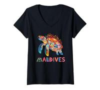Women's Turtle Maldives V-Neck T-Shirt