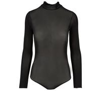 Urban Classics Women's Ladies Mesh Turtleneck Body T-Shirt, Black, XS