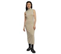 Urban Classics Knitted Eco Viscose Turtleneck Sleeveless Midi Dress Beige S Woman