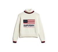 Women's turtleneck sweater Superdry Americana Beige XS