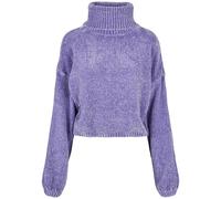 Urban Classics Turtleneck Chenille Big Sweatshirt Purple 2XL Women