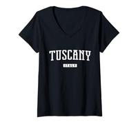Womens Tuscany Italy V-Neck T-Shirt
