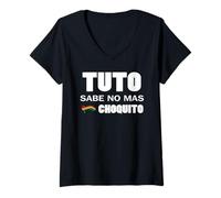 Womens Tuto Presidente Libertad para Bolivia Bolivian Election 2025 V-Neck T-Shirt