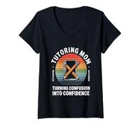 Women's Tutoring Mom Turning Confusion Into Confidence V-Neck T-Shirt