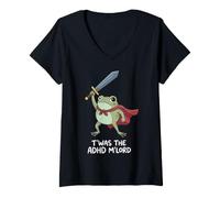 Women's T'was The ADHD M'lord V-Neck T-Shirt
