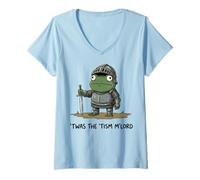 Women's T'was The 'Tism M'lord Frog V-Neck T-Shirt