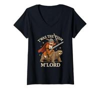 Women's T'was The 'Tism M'lord V-Neck T-Shirt
