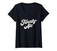 Womens Twenty Ate V-Neck T-Shirt