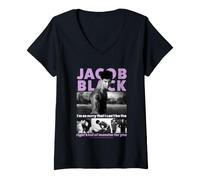 Women's Twilight Jacob Black Can't Be The Right Kind of Monster V-Neck T-Shirt