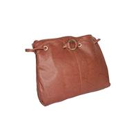 Women's Twin Handle Leather Shoulder Bag - Luxurious Craftsmanship, Organized Storage, Comfortable Design, Smart Interior, Versatile Style | Tan