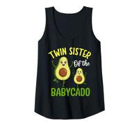 Womens Twin Sister of The Babycado Cute Avocado Family Tank Top