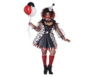 Women's Twisted Clown Plus Costume