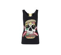 Womens Twisted Fast Food Tie Back Top Black S (M) Girls Gothic Rock-Stud Waist Mini Dress Club Dress Harley Purple Goth Punk Occult Steampunk