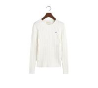 Women's Twisted Knit Pullover Gant Classic Blanc L