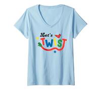 Women's Twister Lets Twist V-Neck T-Shirt